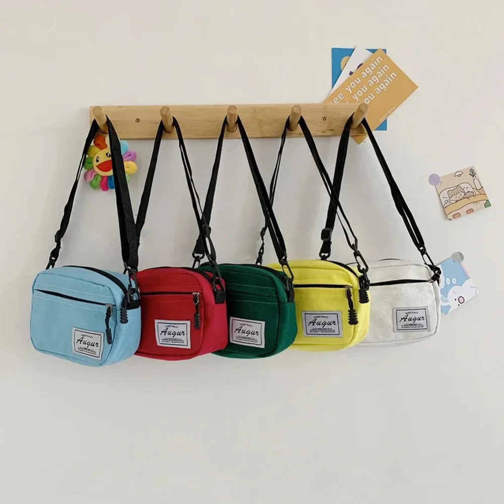 New Canvas Canvas Patchwork Crossbody Mini Casual Shoulder Messenger Bag Simple Patchwork Mini Handbags