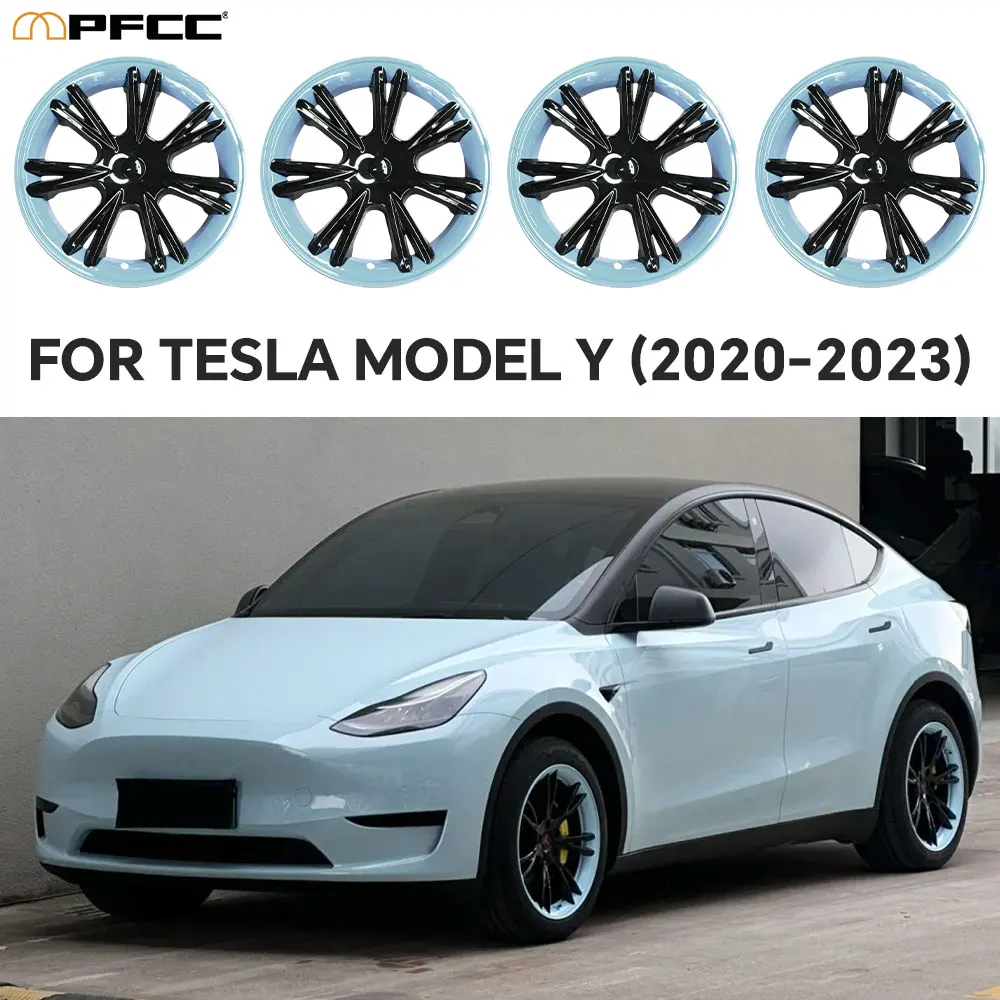 

4PCS Wheel Cover for Tesla Model Y 19 Inch Performance Automobile Replacemen Hub cap Full Rim Cover Car Accessories 2018-2024