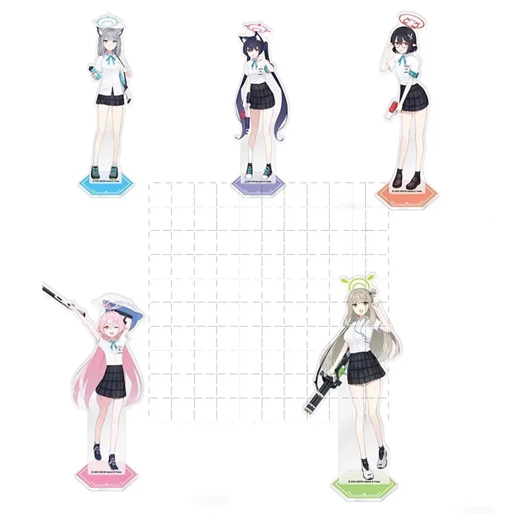 Game Sunaokami Shiroko Takanashi Hoshino Okusora Ayane Nonomi Serika Acrylic Stand Doll Anime Figure Model Cosplay Toy Gift