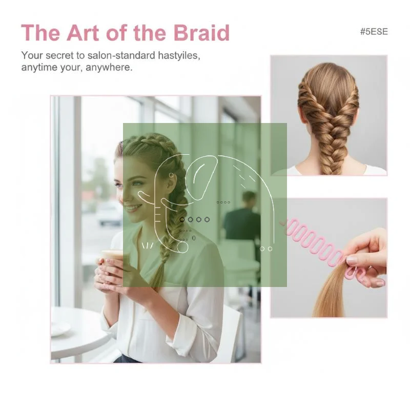 Fish Bone French Braid Styling Tool Magic Twist Hair Bun Roller Professional Hairdressing Accessory for Salon Home - zdjęcie 1