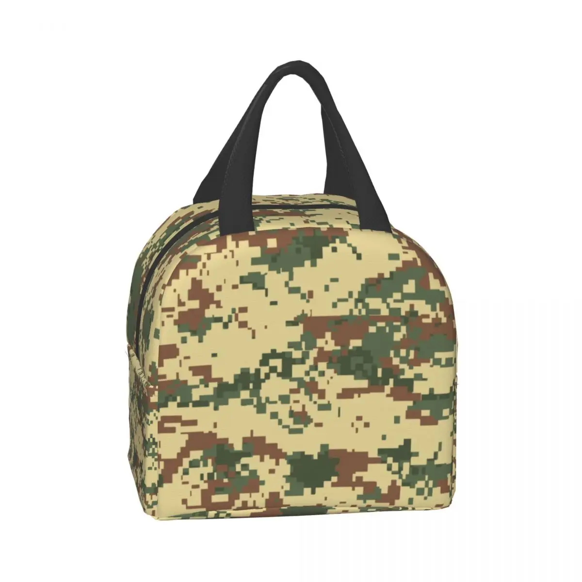 Military Camo Insulated Lunch Bag for Women Waterproof Army Camouflage Cooler Thermal Lunch Tote Office Picnic Food Bento Box