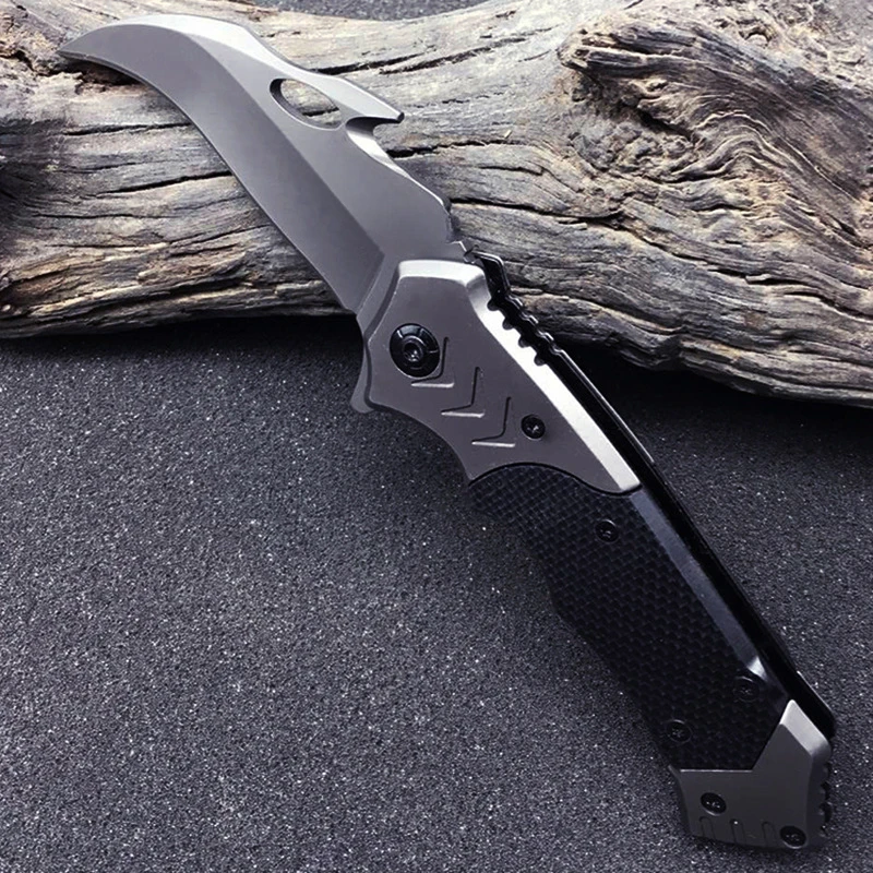 

Portable Pocket Folding Knife with Back Clip Stainless Steel Blade Outdoor Travel Camping Tool Holiday Gift