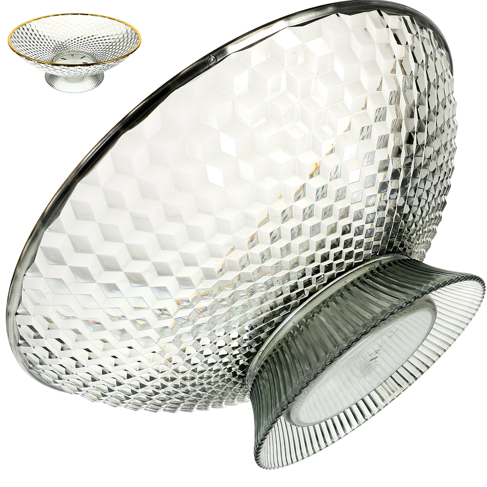 

Fruit Tray Detachable Base Vintage Design Snack Plate For Kitchen Home Decor Draining Fruit Bowl Candy Dessert Serving