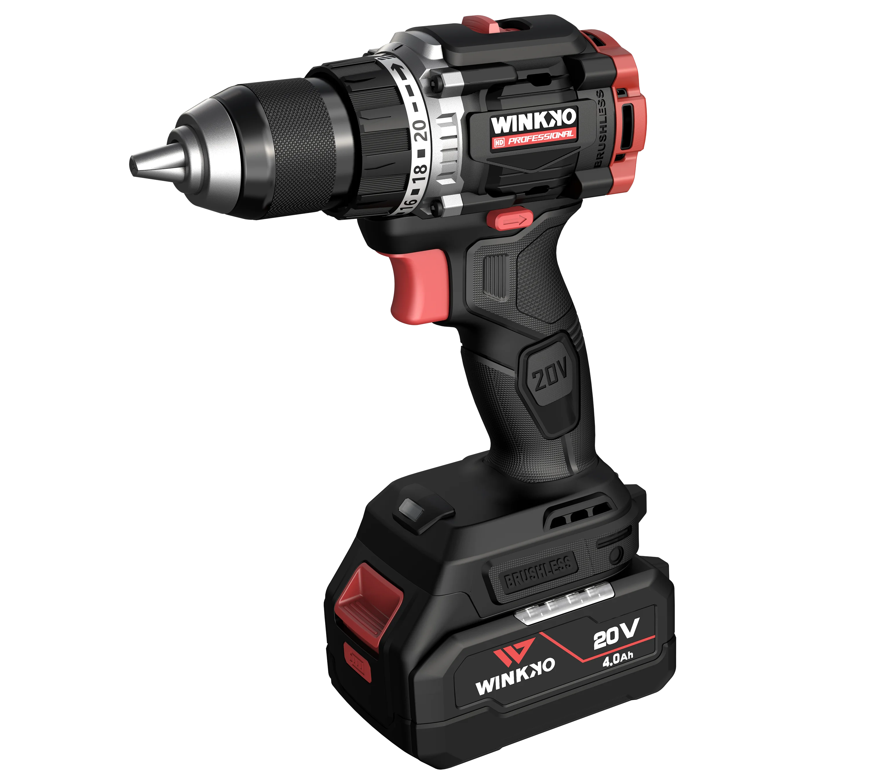 21V Portable Electric Cordless Brushless 18v Cordless Wireless Impact Drill Lithium Battery Power Drill Kit