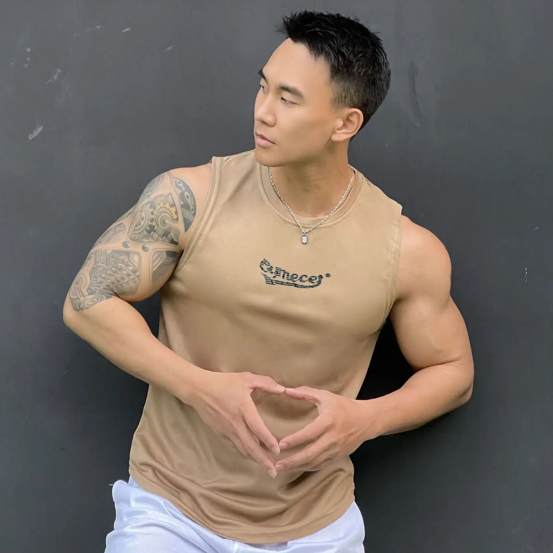 قميص بدون أكمام لكمال الأجسام للرجال ، سترة رياضية ، توب رياضي ، شبكة سريعة الجفاف ، بلوفر لياقة بدنية ، جري ، جديد ، صيف #4