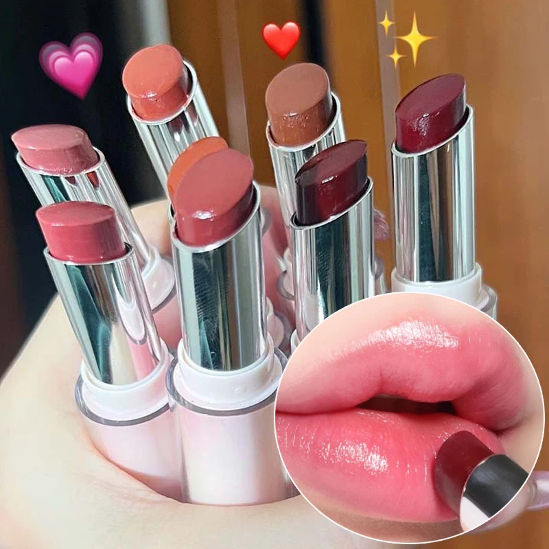 Mirror Watery Moisturizing Lip Gloss Waterproof Long Lasting Transparent Jelly Lipstick Pencil Womon Beauty Makeup Lips Cosmetic