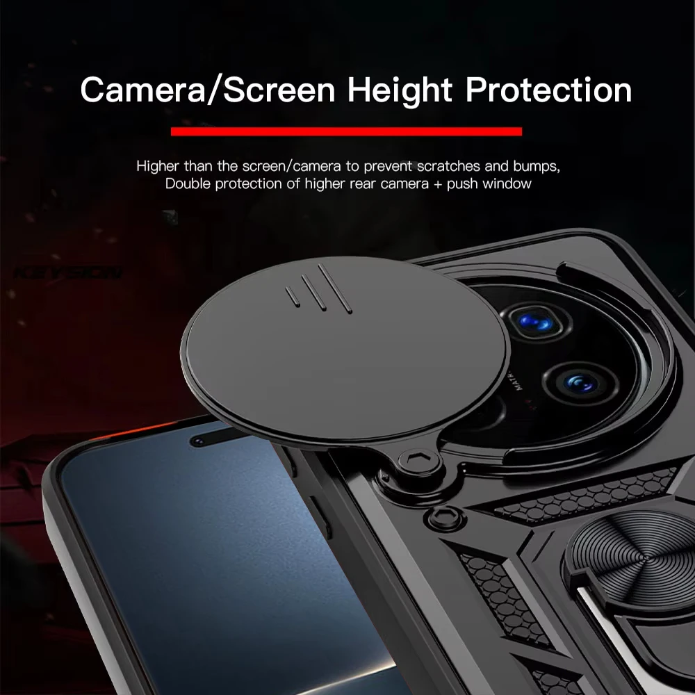 Case For Huawei Honor 7 Pro 5G / For Honor Magic 7 Lite Camera Lens Cover Phone Ring Stand Armor rotate Cover