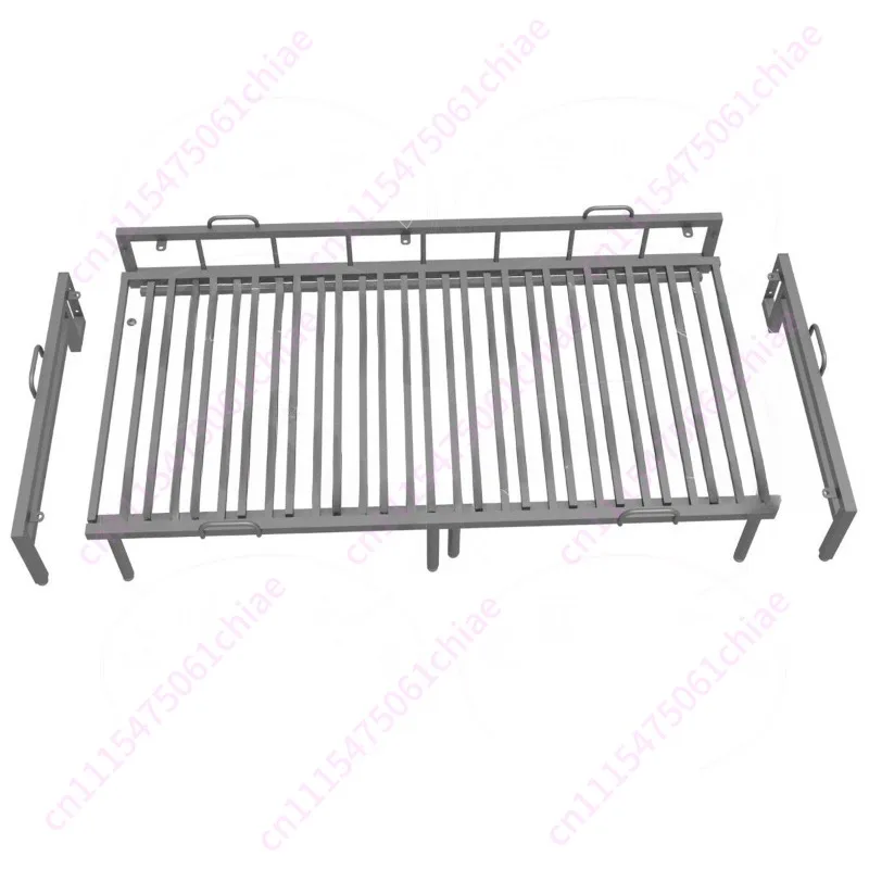 The Pull-out Sofa with Open Bed Legs Stabilizes The Bed Frame, and There Is No Fence on The Bed Surface.