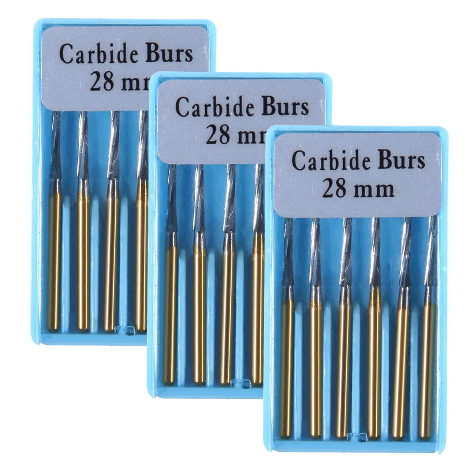 6Pcs Dental Surgical Endo Zekrya Carbide Burs Tungsten Steel Bur FG for High Speed Handpiece 25mm/28mm