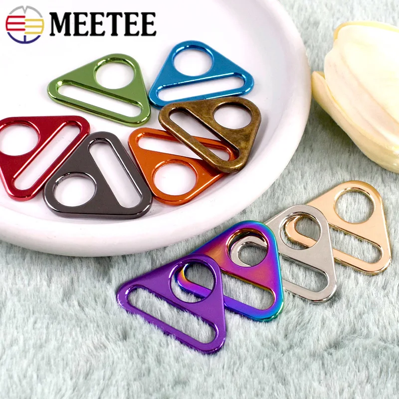 

5/10/20Pc 25mm Metal Ring Buckle Bag Strap Anti-skid Adjust Buckles Backpack Clasp Webbing Hook Belt Button DIY Bags Accessories