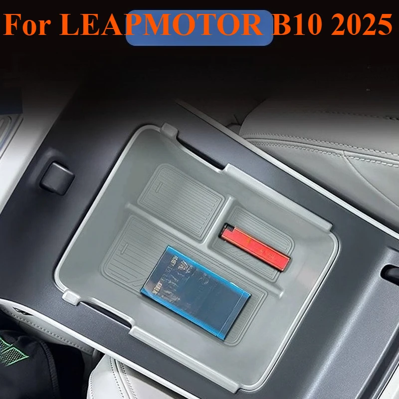 

For LEAPMOTOR B10 2025 Car Center Console Organizer Storage Interior Armrest Storage Box Auto Accessories