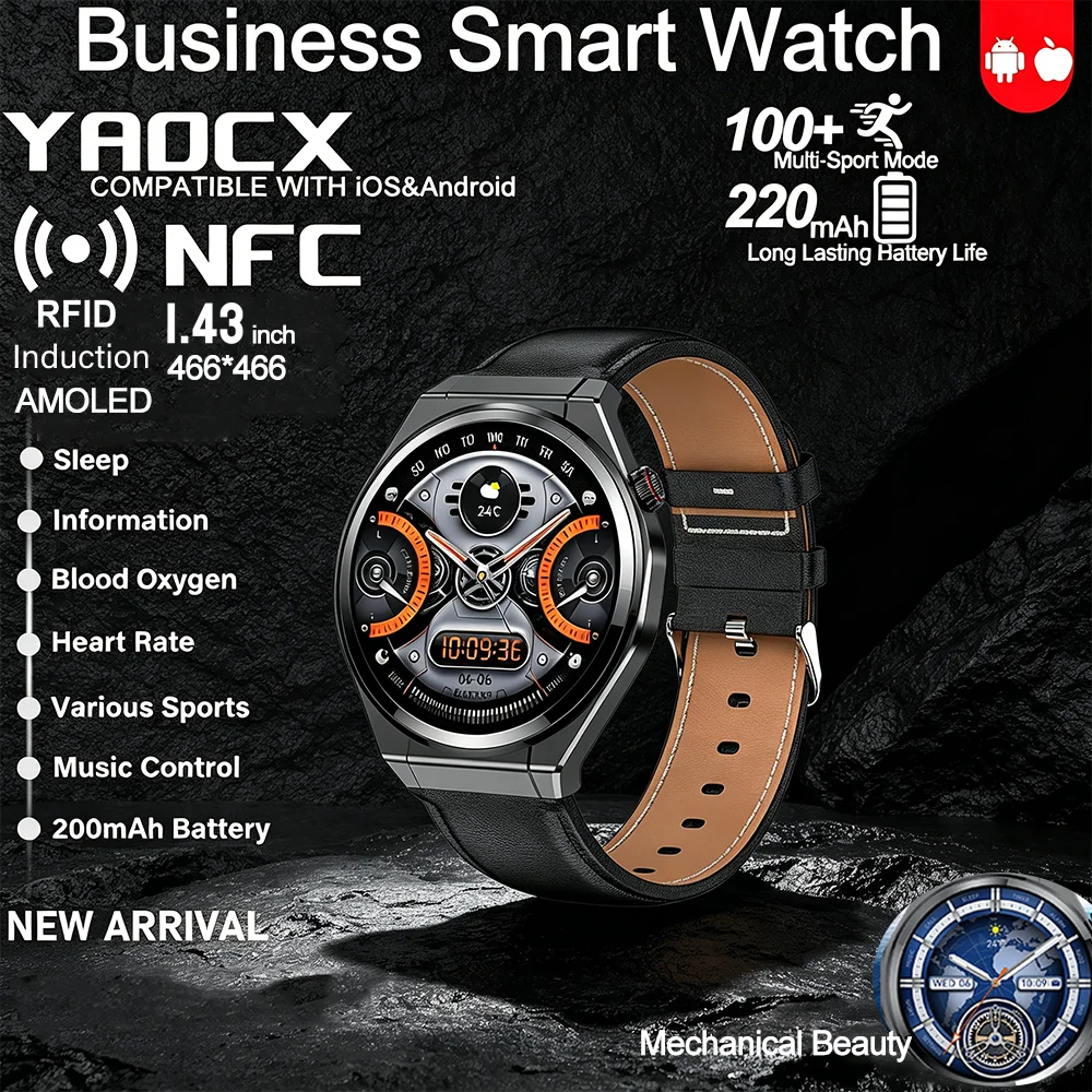 

2026 Men Women Sports Smart Watch Bluetooth Call Voice Assistant Heart Rate Blood Oxygen Women's Health 100+ Sports Mode