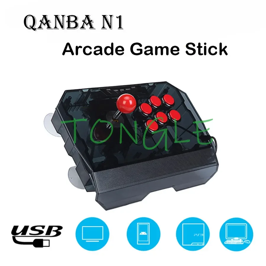 

QANBA-N1 Аркадный игровой контроллер, джойстик, USB-кабель, джойстик для PS3, ПК, PC360, Android, Smart TV, KOF Fighting