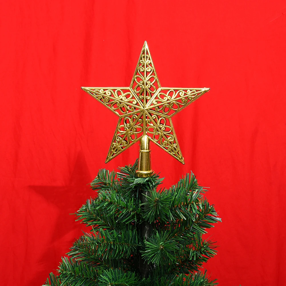 

2pcs Tree Topper Star nament Glittering Decoration Christmas Tree nament Festive Home Office Party Hotel Bar Store DIY