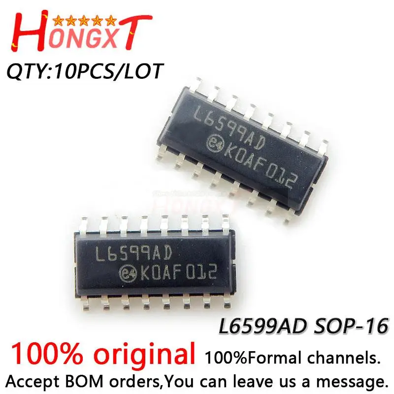 10PCS 100% NEW L6599AD SOP-16.Chipset