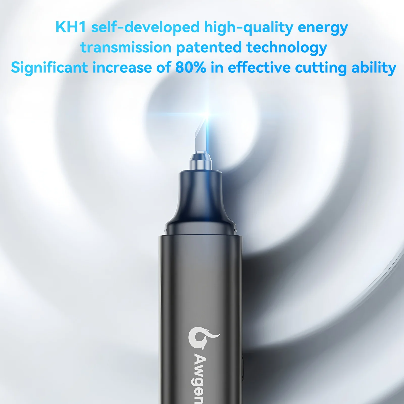 Awgem 40KHz Handheld Ultrasone Cutter Ultrasoon snijmes DIY Elektrisch Carving Tool voor Plastic/Hars/3D Afdrukken/Textiel