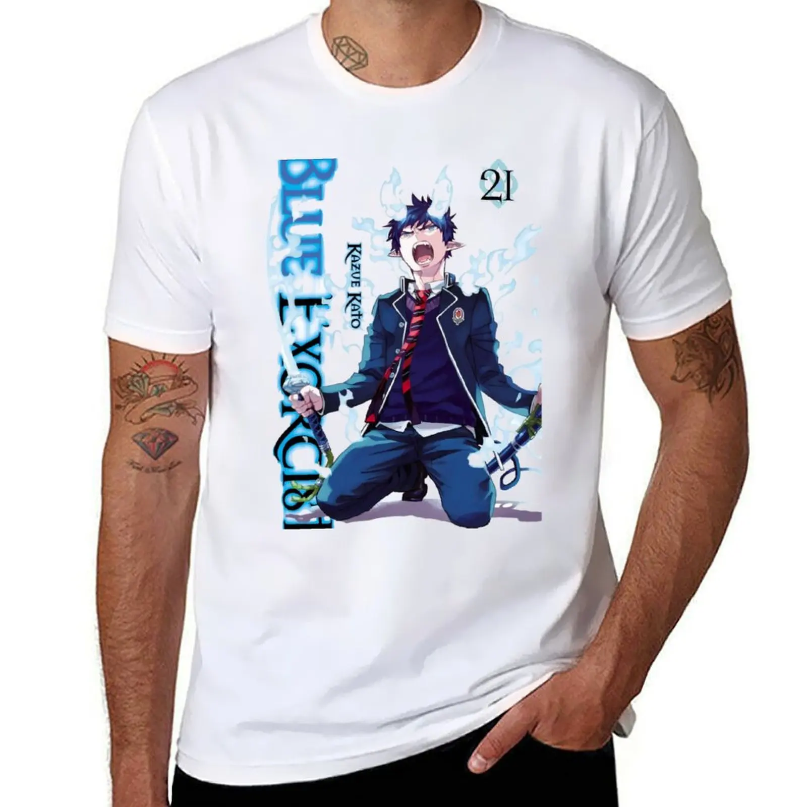 

Blue Exorcist Anime Classic T-Shirt men t shirt cotton 100% man t shirts cotton T-Shirt