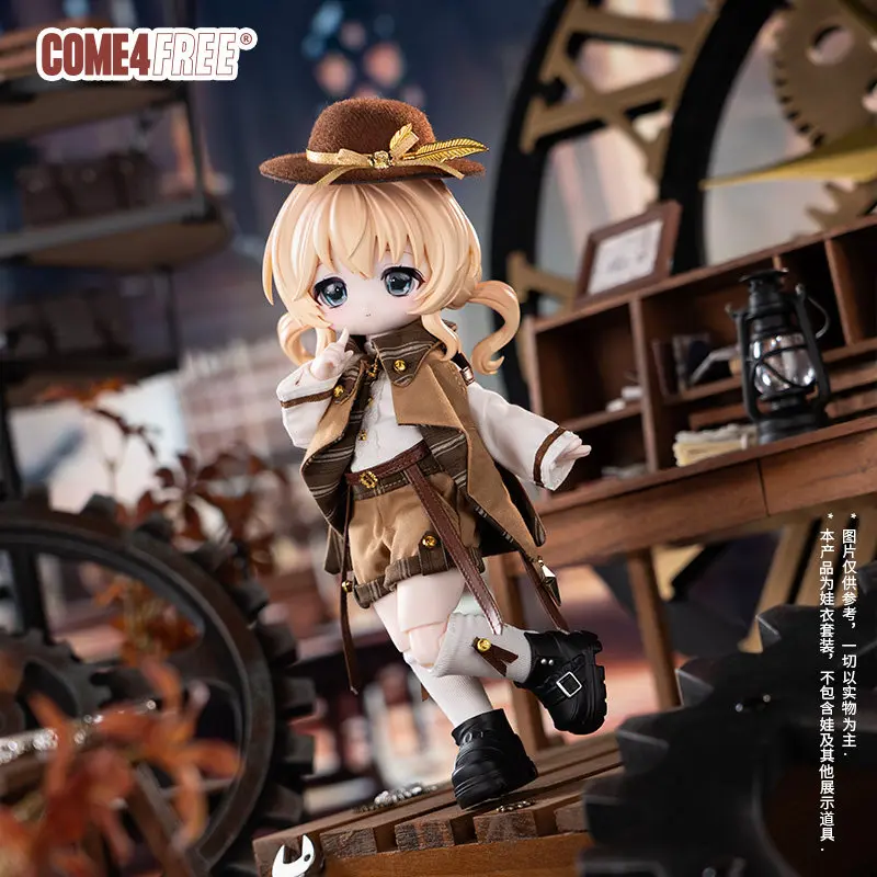 New Come4free Tiny 1/6 Bjd Doll Clothes For Bonnie Bunny Daily Series British Style Outfit Doll Replacement Only Clothes No Doll