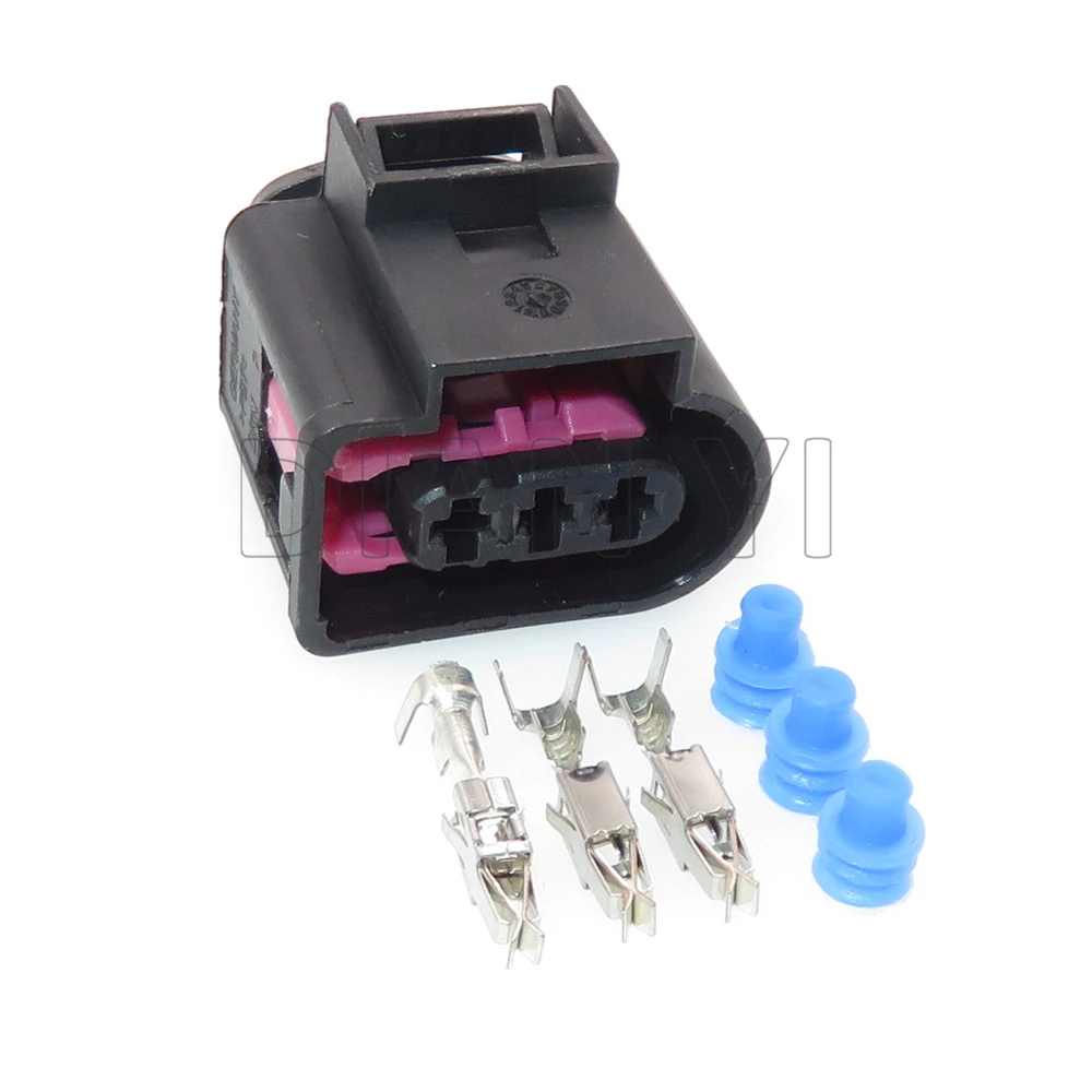 1 Set 3 Way Starter Car Waterproof Connectors 4D0971993 Automotive Engine Fuel Track Pressure Sensor Wire Socket With Cables