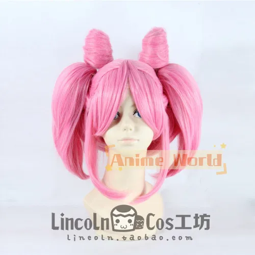 

Anime Chibiusa Tsukino Cosplay Wig Halloween Carnival Party Props Synthetic Hair Heat Resistant Fiber + Wig Cap