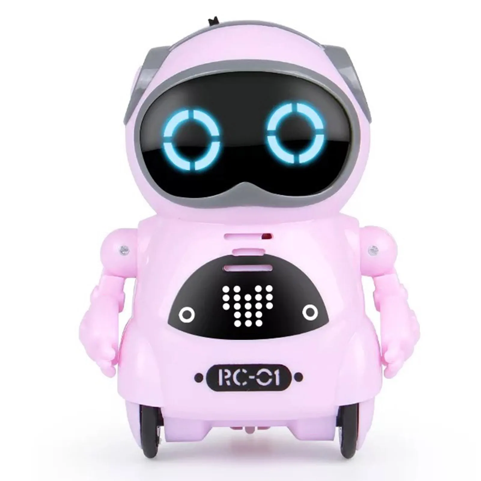 Talking Pocket Robot Toy Interactive Dialogue Voice Recognition Record Robot Toy for Children Toddler Preschool Activity