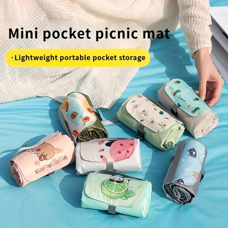 Portable Picnic Blanket Extra Large Foldable Pocket Mini Multi-Style Outdoor Garden Beach Camping Travel Sandproof Picnic Mat
