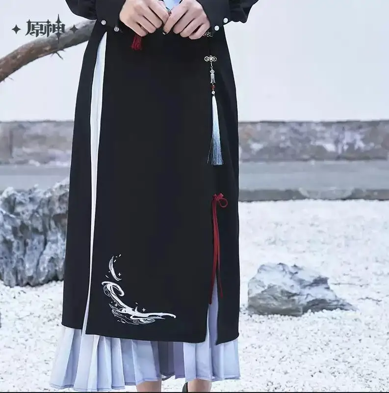

Official Pre-sale Genshin Impact shen he Anime Game Cosplay Costume Theme Impression Series Irregular Half Skirt Halloween