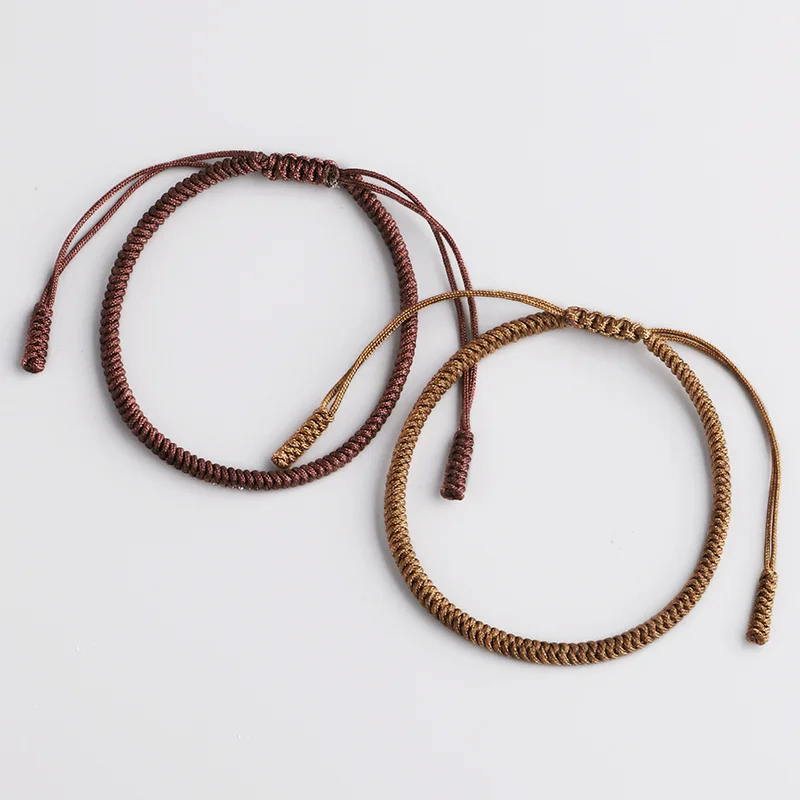 Handmade Knots Rope Bracelet For Women Men Tibetan Buddhist Lucky Charm Tibetan Bracelets & Bangles Gift