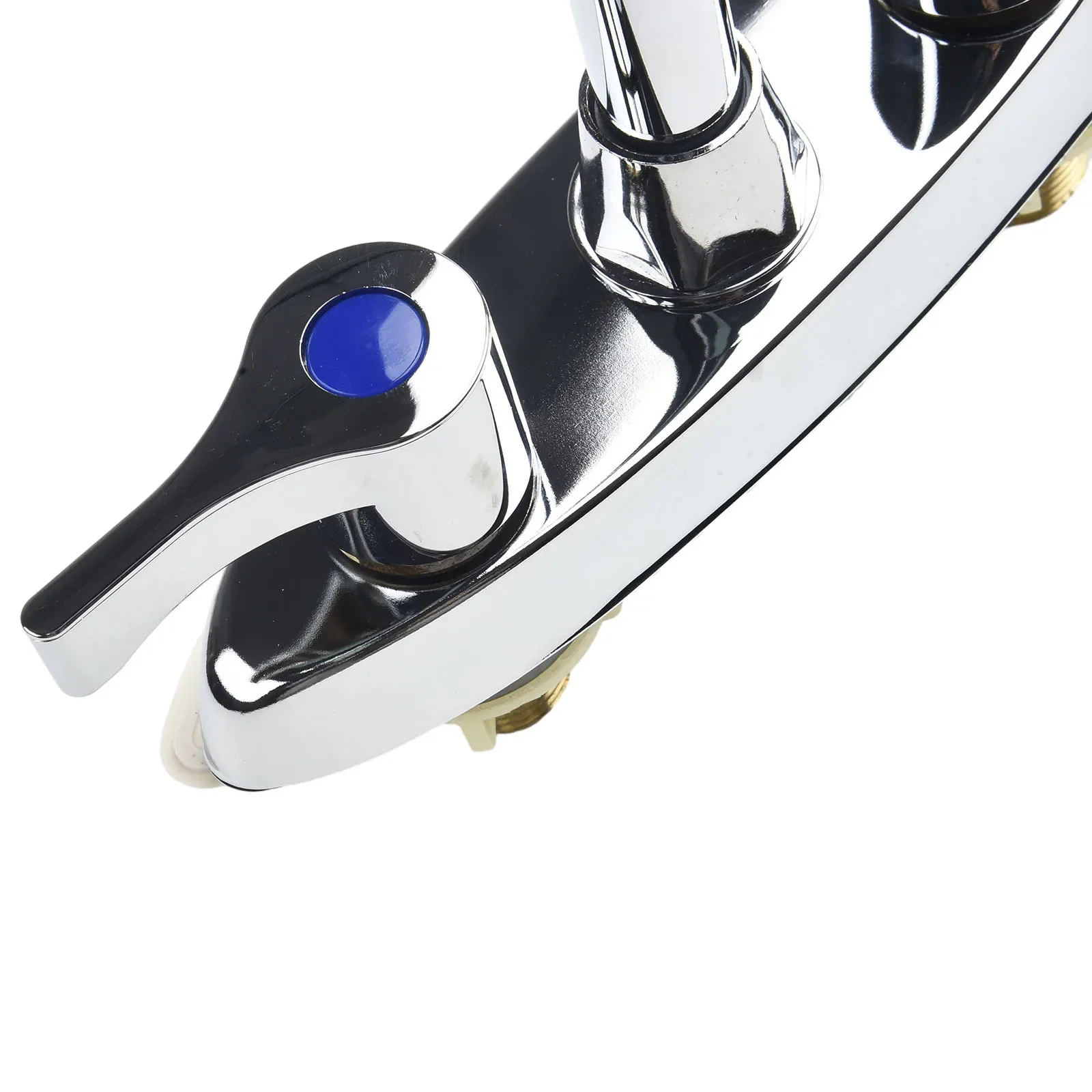 

Convenient and Practical Brass Double Hole Handle Kitchen Faucet for Kitchen and Bathroom Sinks Easy Installation