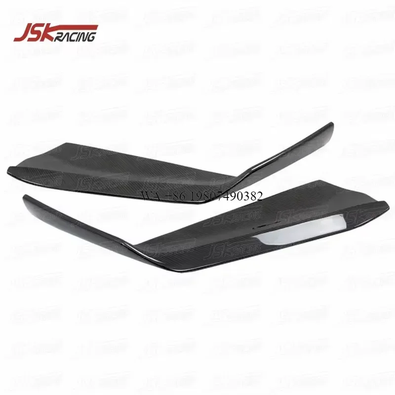 Wmwmnu for 488 GTB Spider 2015-2018 Carbon Fiber Front Lip Splitter Twill Weave Front Bumper Spoiler Body Kit