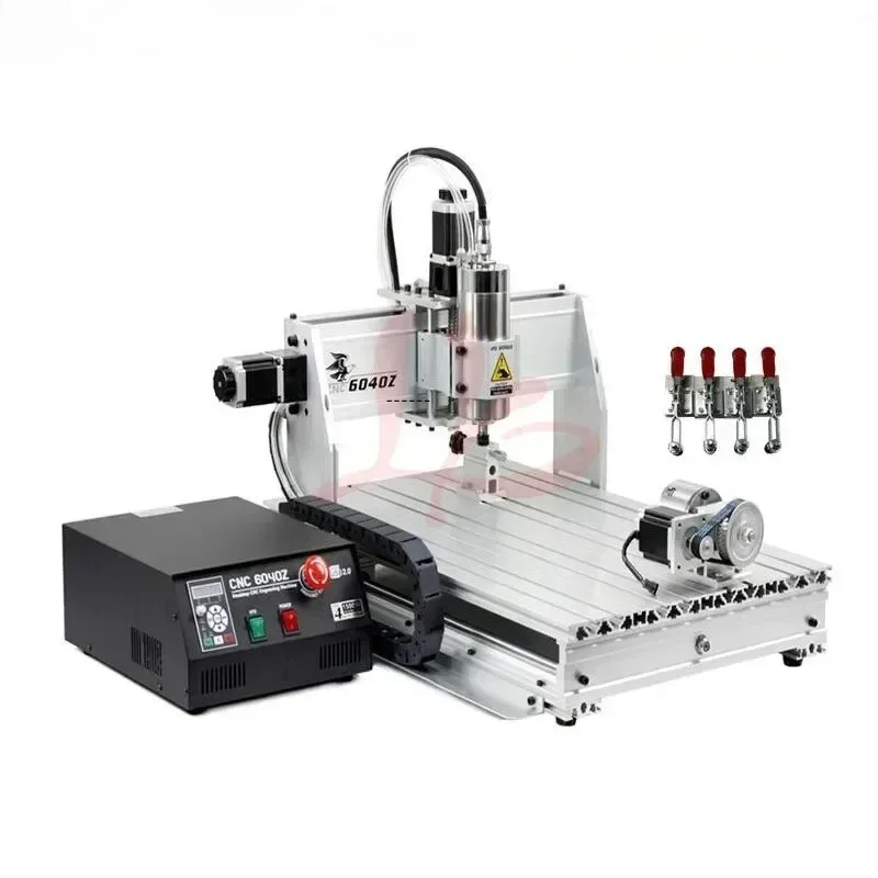 2025 NewCNC 6040Z 1.5KW 4 Axis Engraving Machine Spindle 6040 CNC Router