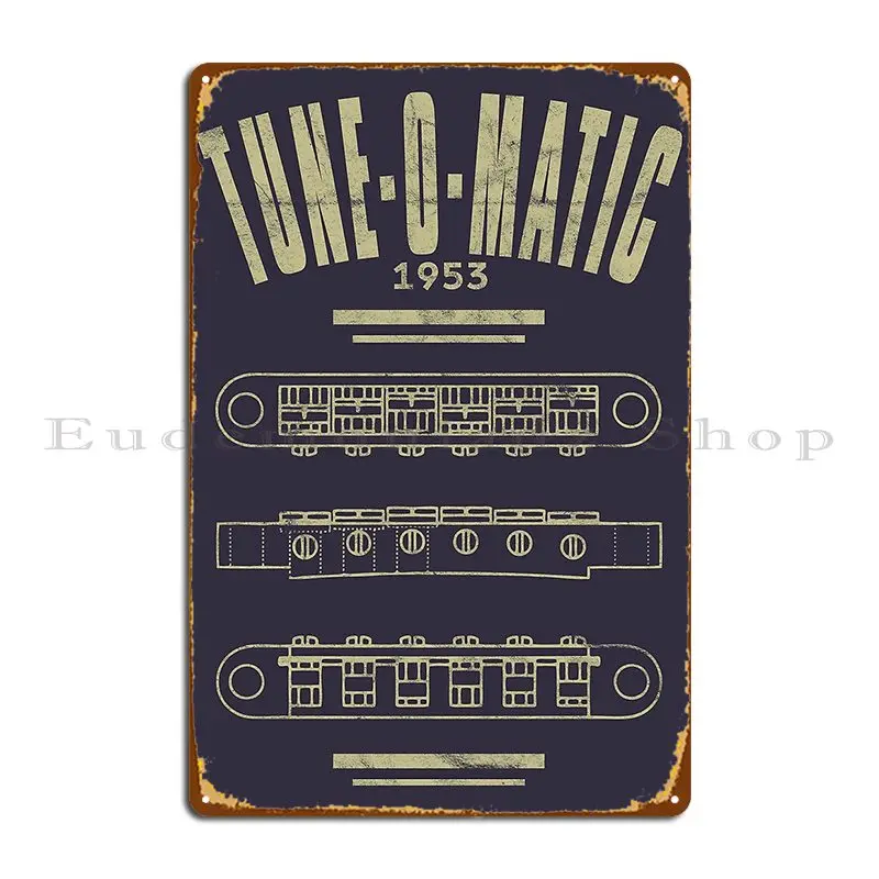 Tune O Matic Distressed Design Metal Plaque Poster Wall Mural Cinema Vintage Classic Printed Tin Sign Poster
