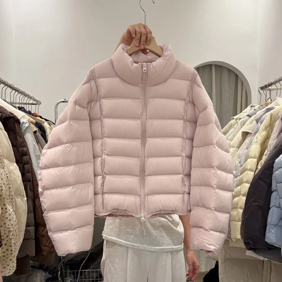 

Теплый пуховый жилет для женщин: легкий, свободный, осенне-зимний, новый, для повседневной носки, простой, на молнии