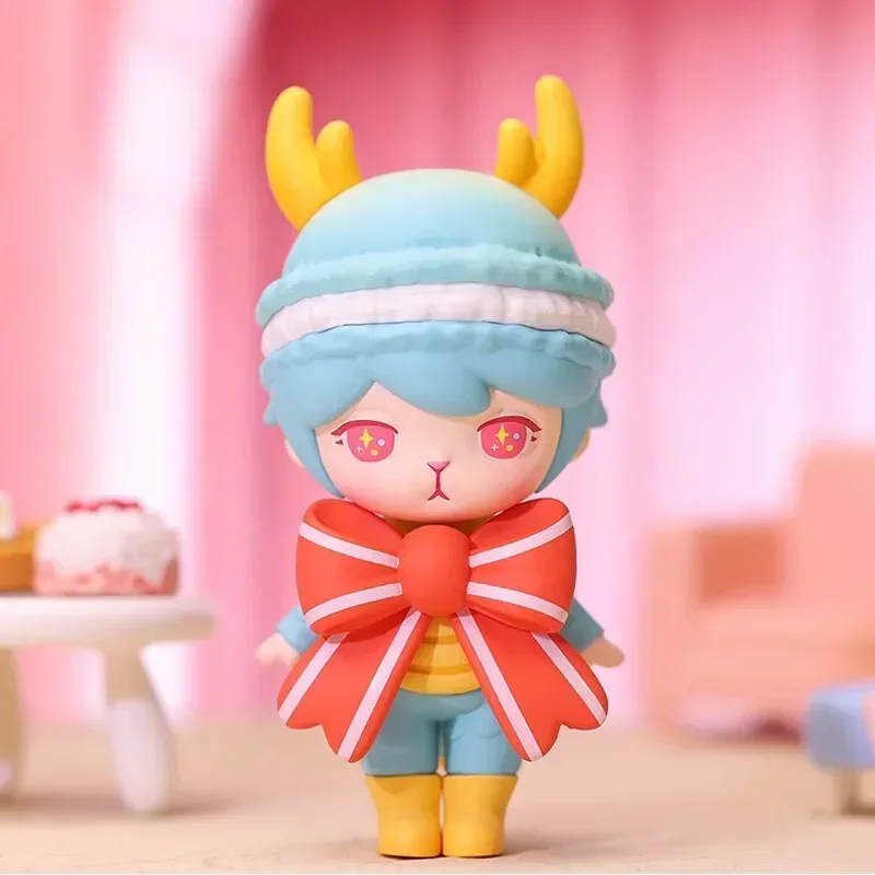 

POP MART Bunny, серия китайского зодиака, подтверждение, слепая коробка, коллекция украшений для рабочего стола, милая экшн-кукла Kawaii, подарок на день рождения