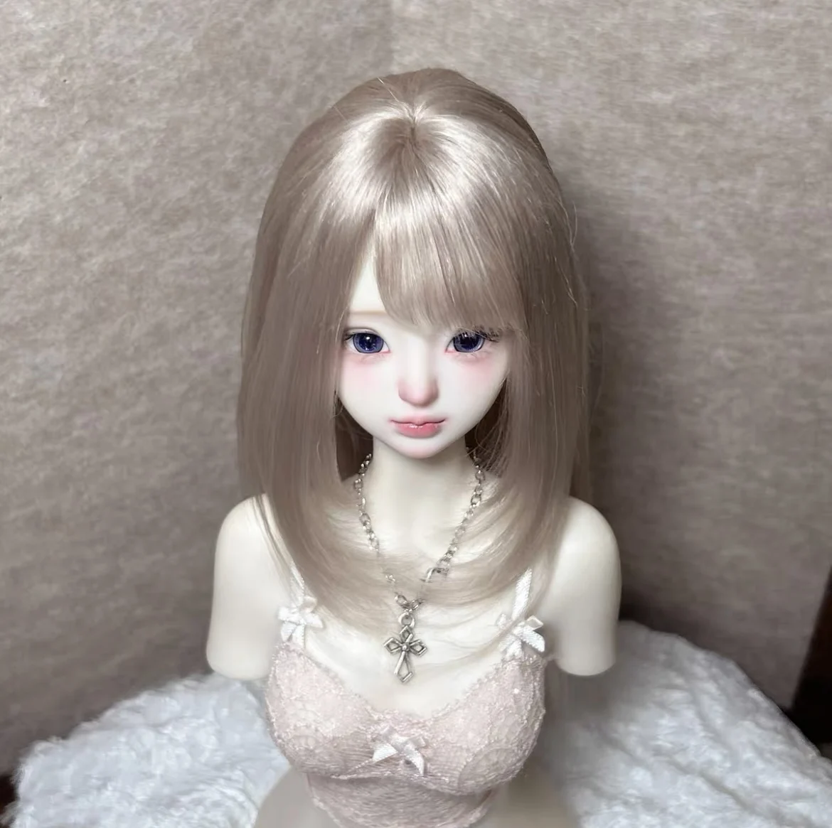 인형용 헤어 BJD 액세서리 레이디 스타일 인형 가발, 모헤어 1/6 1/4 1/3 BJD 가발 무료 배송