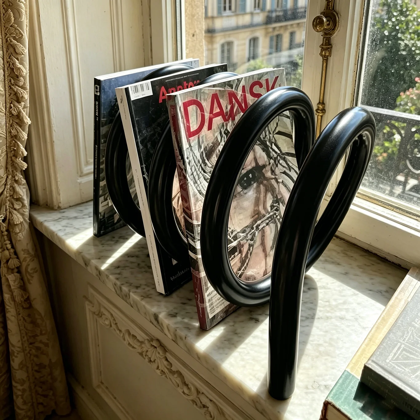 1pc Modern Metal Orange Rotating Spiral Bookstand Desktop File Organizer Holder For Books Documents Office Home Study Use