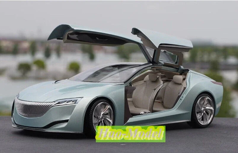 1:18 For SAIC BUICK RIVIERA Alloy Metal Diecast Car Model Toys Boys Birthday Gifts Hobby Display Collection Ornaments Cyan