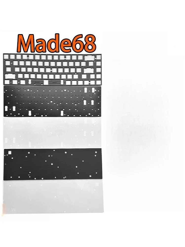 MelGeek Made68 keyboard sound foam pack poron film ixpe switch pad and PET sheets PC POM FR4 Plates