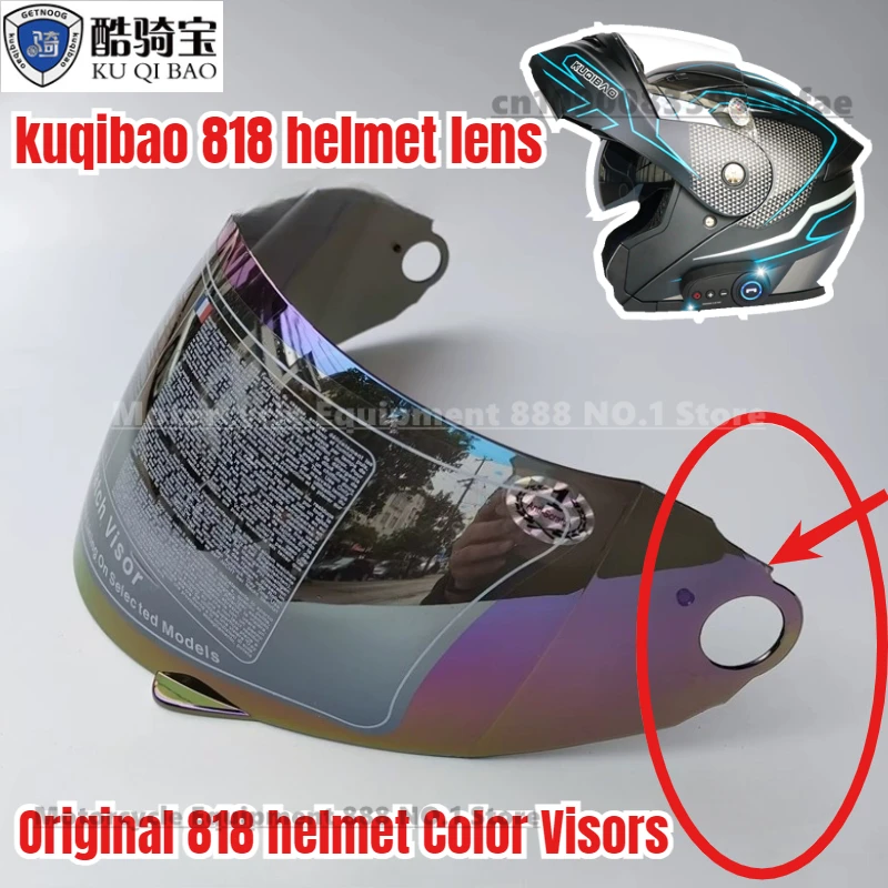 

Original Kuqibao 818 Helmet Lenses, 818 Helmet Color Visors, Transparent Anti Fog Lenses, Helmet Accessories