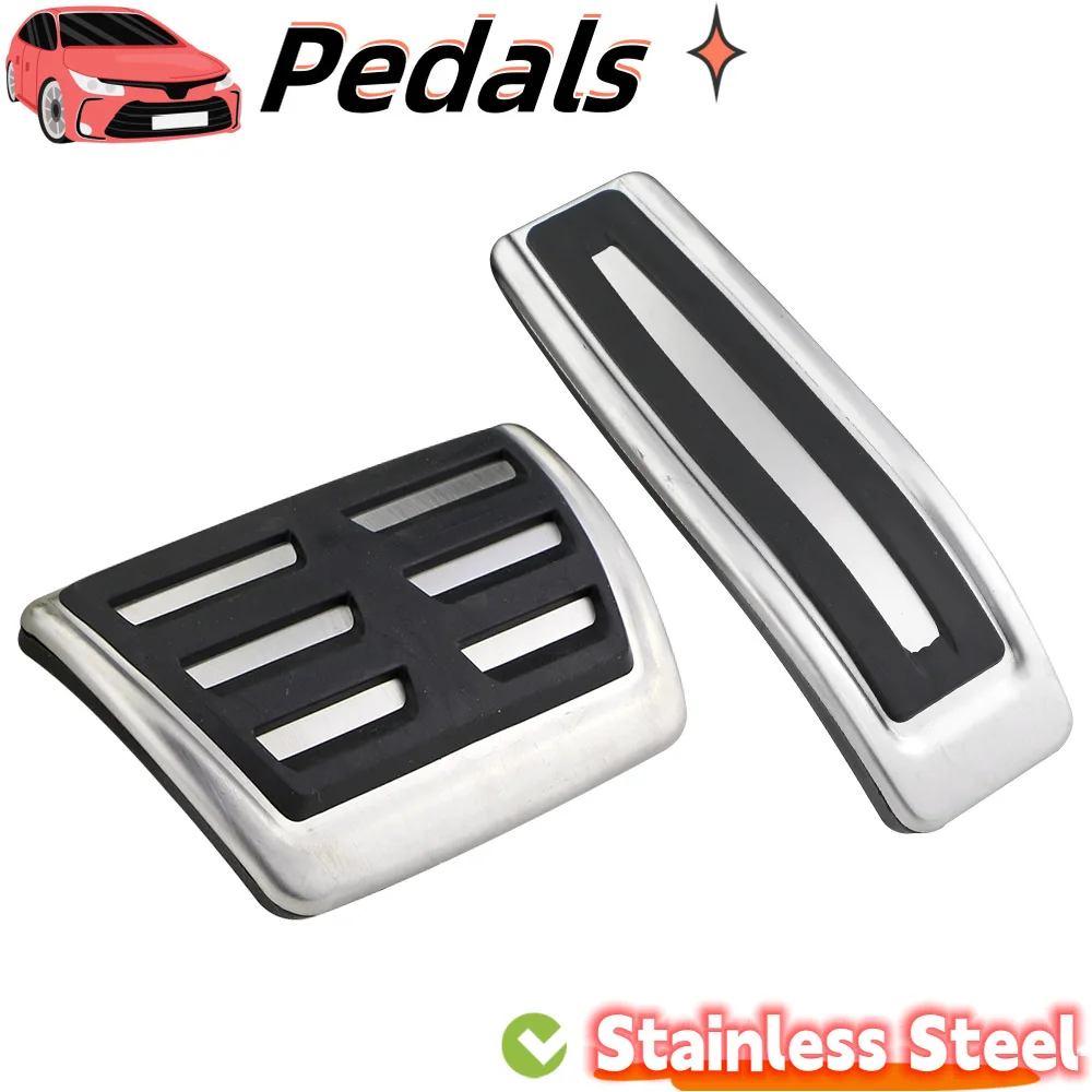 Car Pedal Cover for Audi Q7 2006 - 2015 LHD Gas Brake Rest Pedals Pad Anti-Slip Foot Pedals Accelerator Dead Pad Accessories