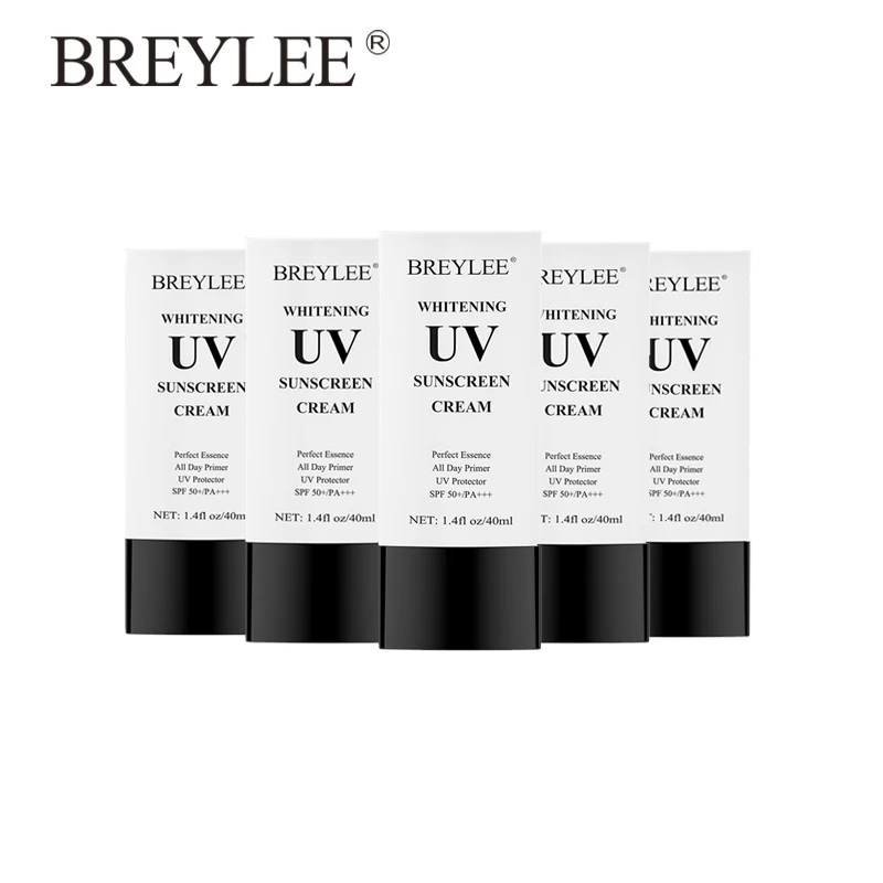 BREYLEE  UV Sunscreen Cream SPF50  Moisturizing Skin Care 5PCS