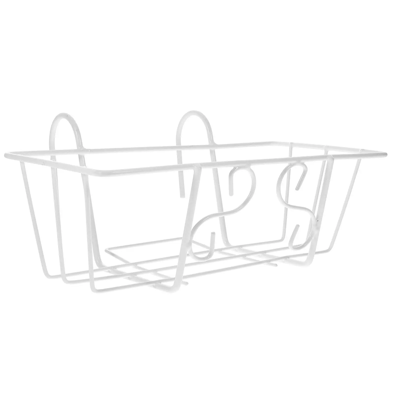 Heavy-Duty Iron Wall-Mounted Flower Pot Holder with Black Anti-Rust Coating for Indoor Outdoor Balcony Fence Garden Decor