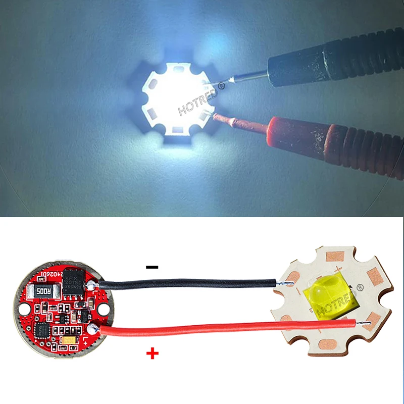 LED 30W 40W 50W XHP70.2 XHP70.3 Hi XHP90 SBT90 Cold White Warm White Beads Torch Flashlight Current Driver 23mm DC3-3.7V image 2