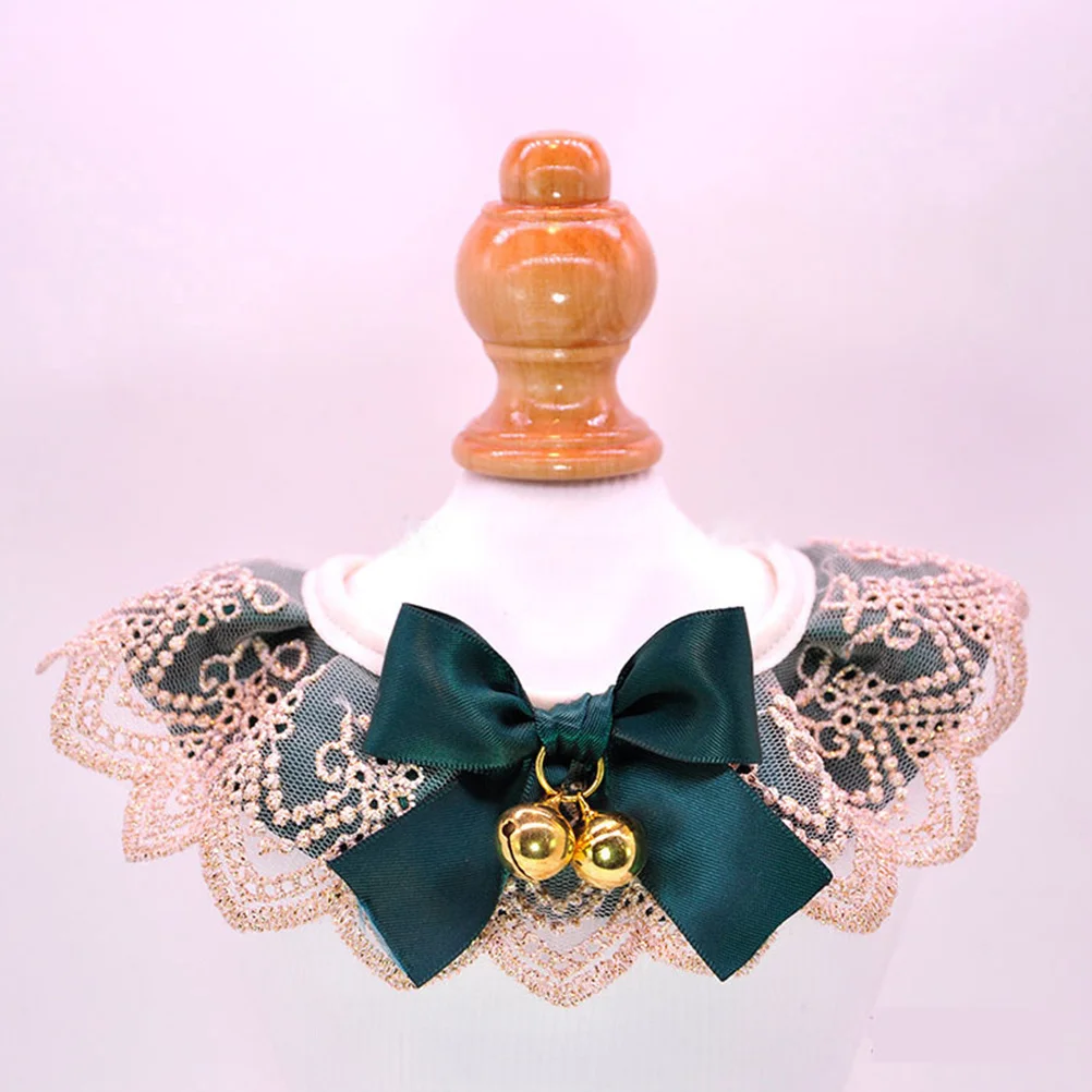 

Decorative Cat Collar Adjustable Kitten Neck Ornament Lace Pet Collar for Girl Cats Fancy Pet Neckwear Kitten Costume