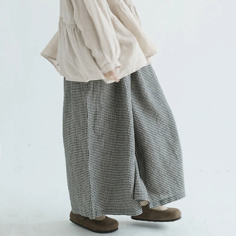 

Женские брюки-шаровары больших размеров с широкими штанинами, повседневные, укороченные, весна-лето, модные, художественные, с завышенной талией