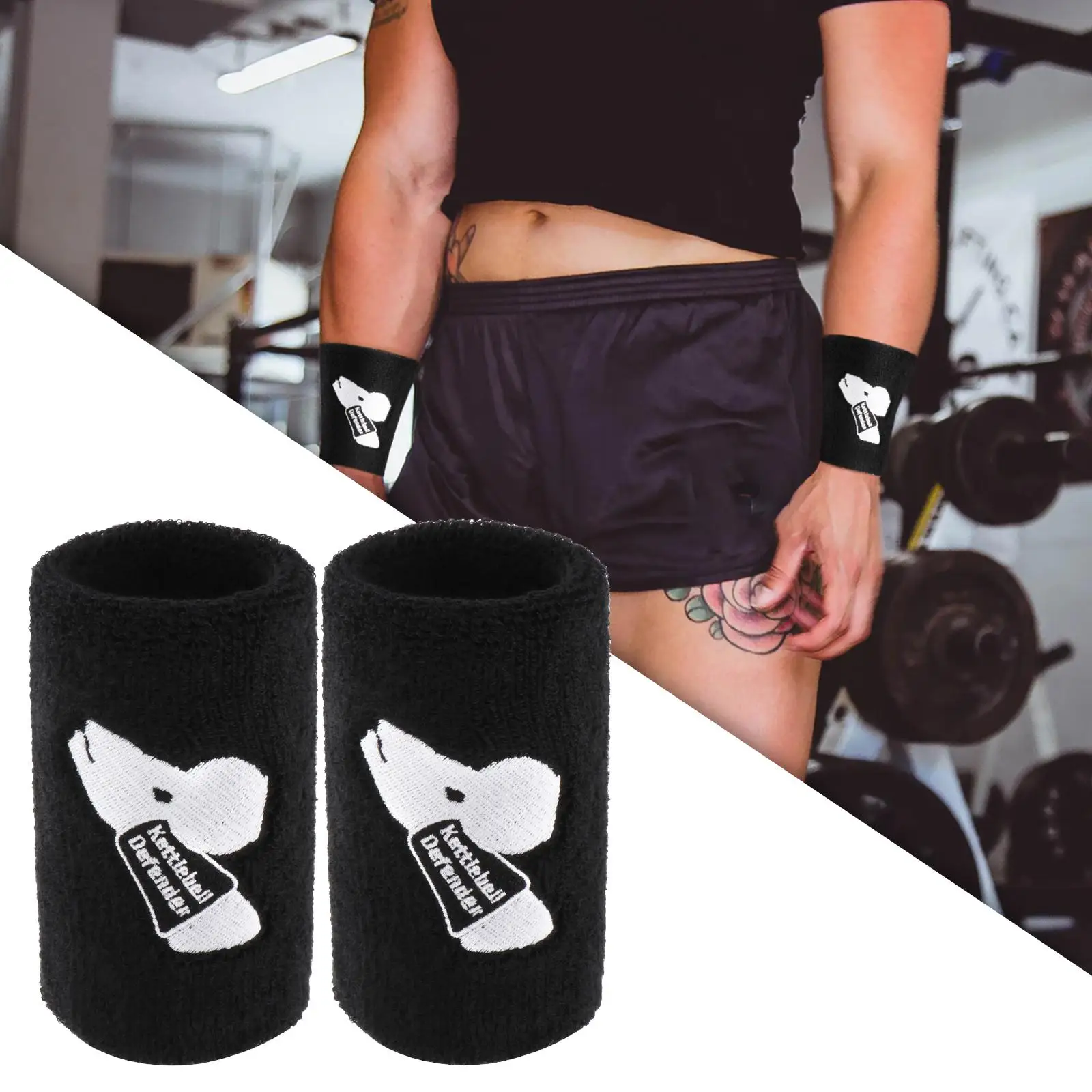 2x Kettlebell Wrist Guards Forearm Protector Wrap for Men & Women Sports