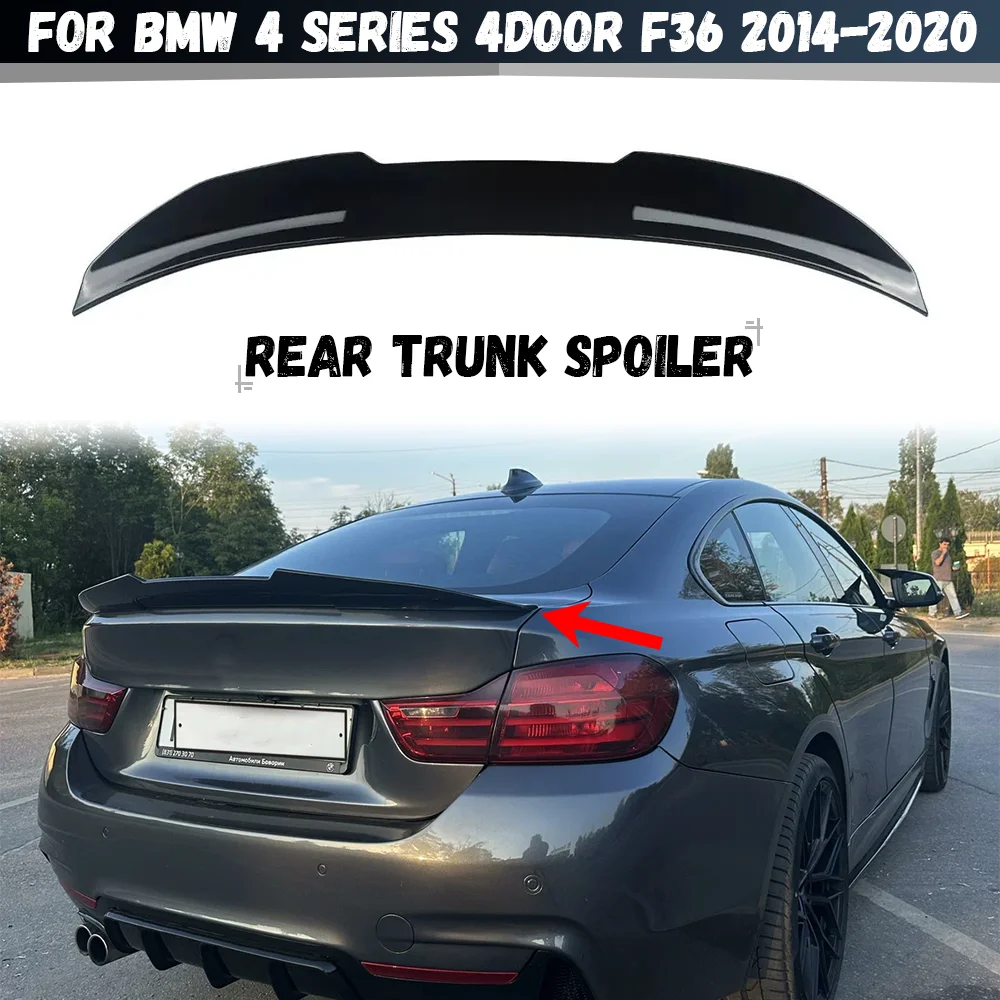 

Для BMW 4 серии 4 двери F36 2014 2015 2016 2017 2018 2019 2020 PSM Стиль задний спойлер задний багажник хвостовое крыло комплекты кузова