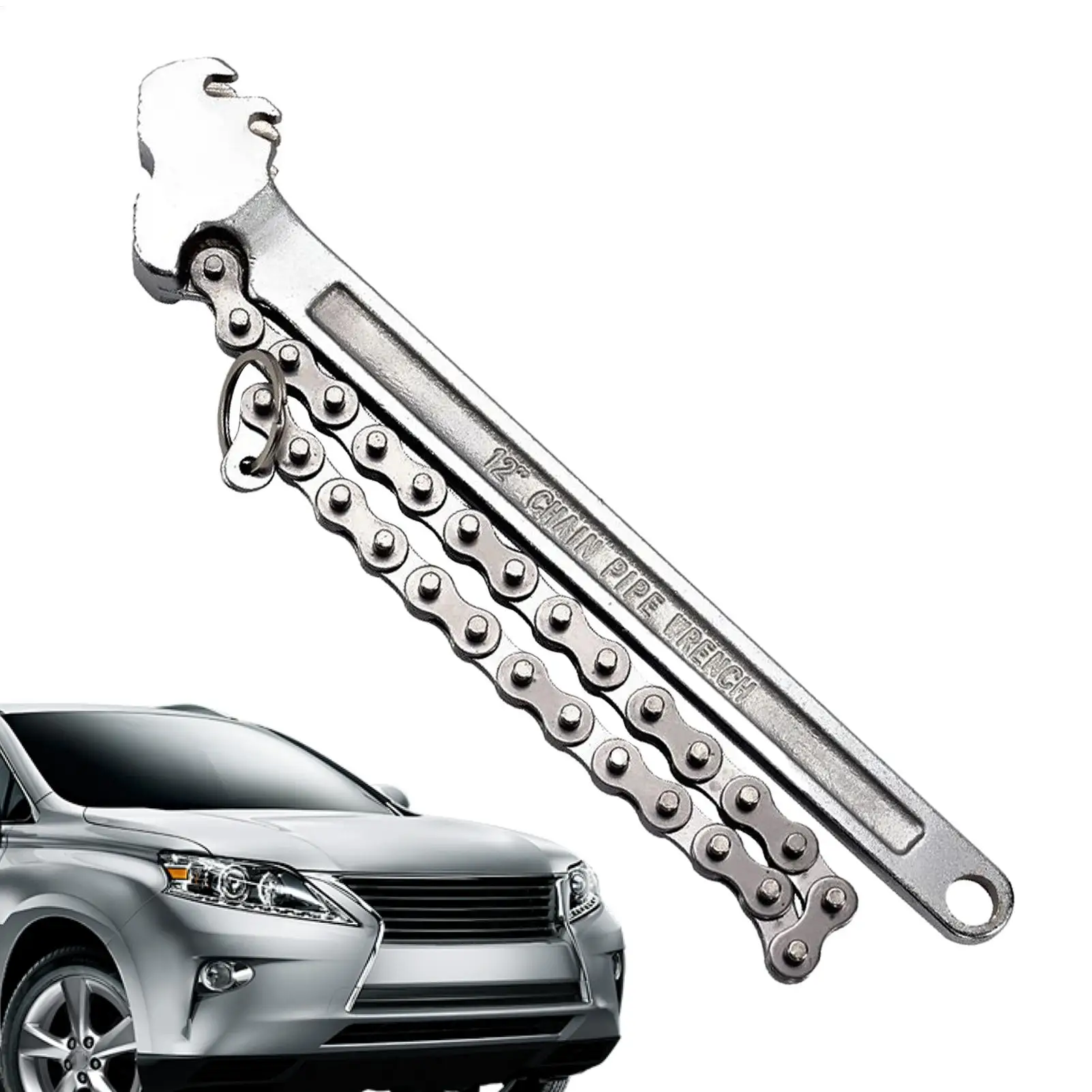 

Chain Oil Filter Wrench 16-Inch Pipe Fittings Chain Oil Wrench Remover Tool Adjustable Automotive Repairing Accessories