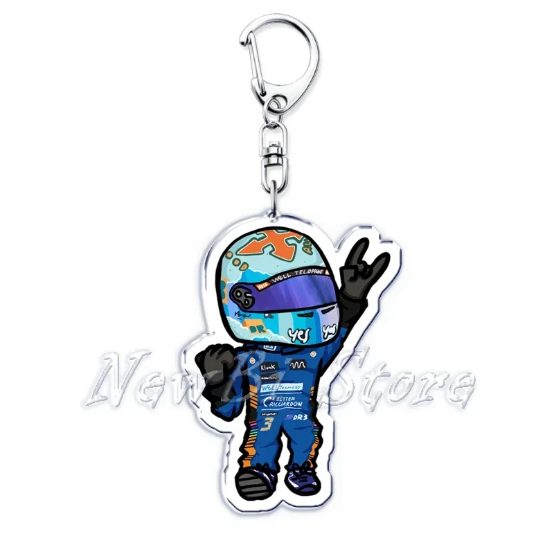 Fast Furious Racing Motorcycle Player Keychains for Accessories Bag Bicycle Helmet Driver Key Chain Keyring Jewelry Fans Gift