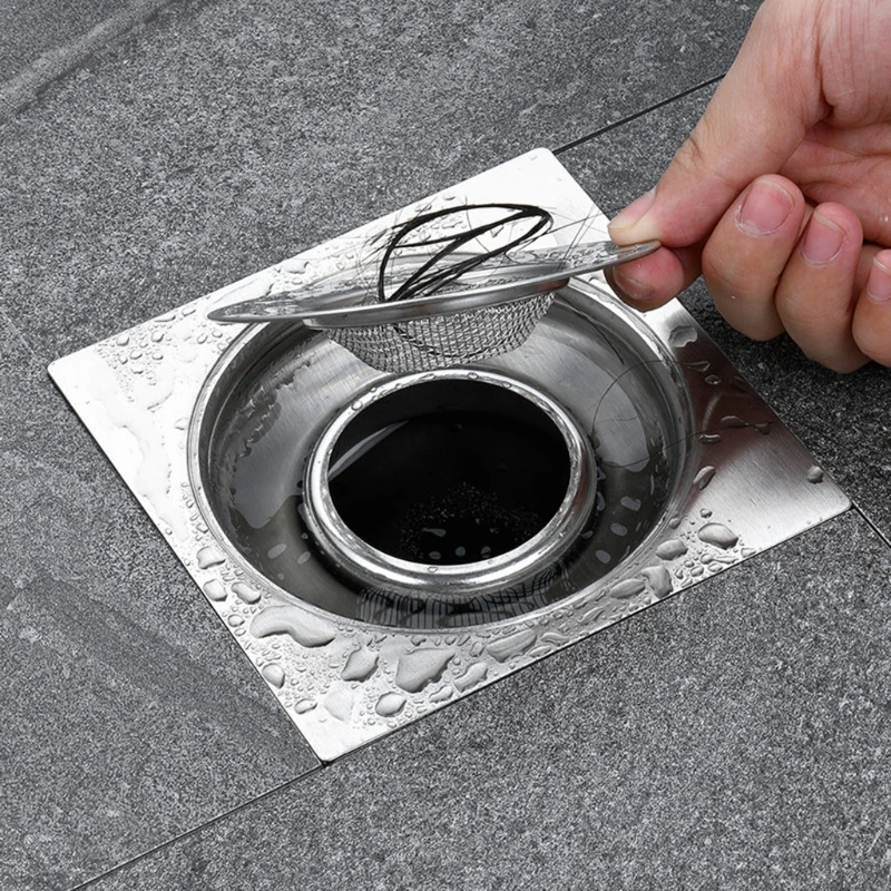 Stainless Steel Sink Drain Strainer Hair Catcher Shower Drain Mesh for Bathroom Kitchen Easy to Install Universal Drosphip